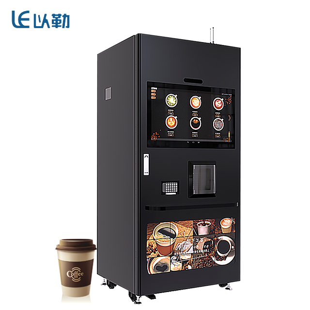 Máquina expendedora de té y café completamente automática con máquina de hielo